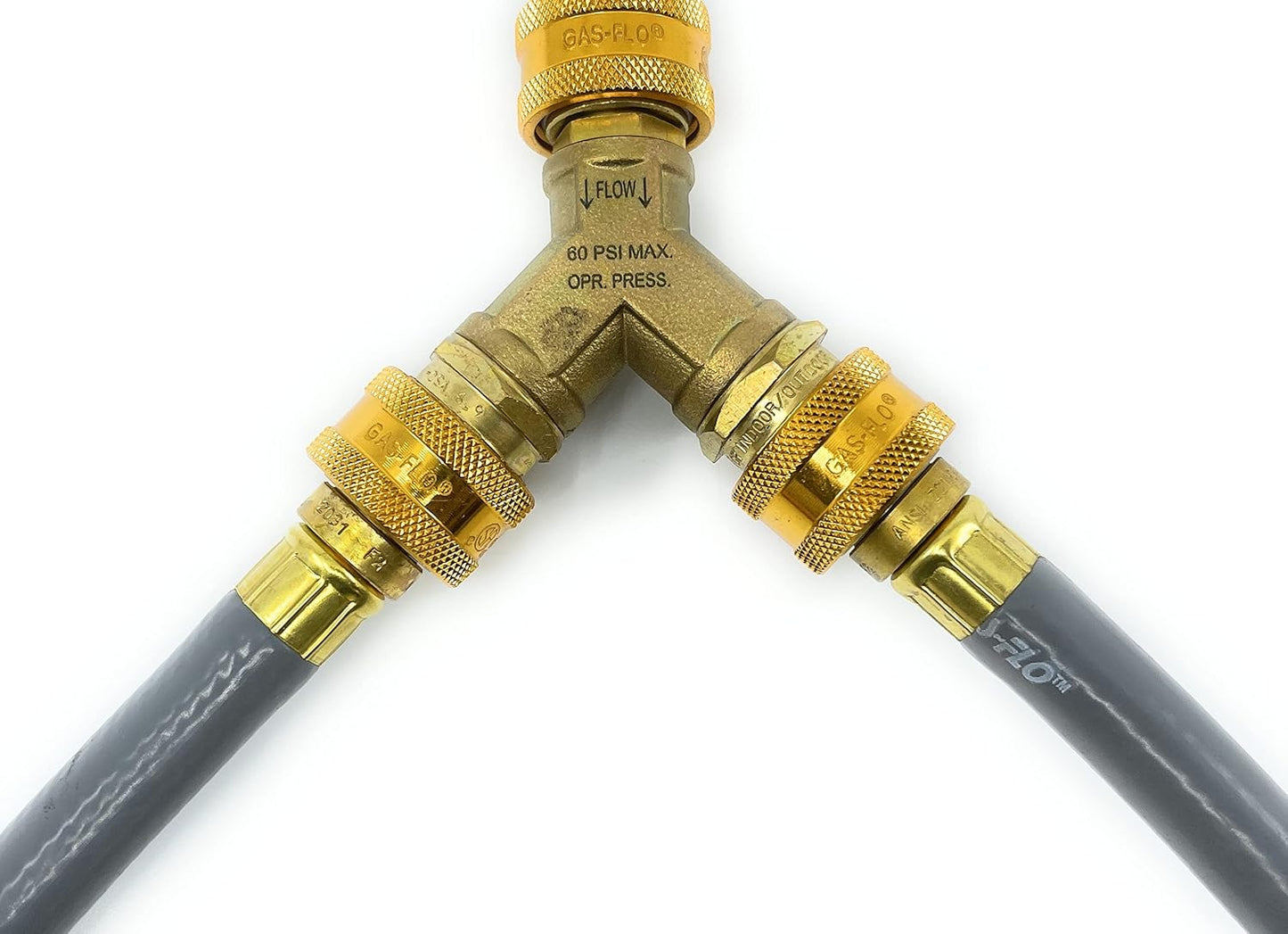 Divisor 3/8 Y gas certificado CSA propano natural