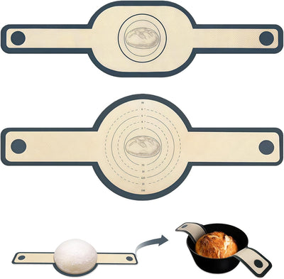 Eslinga pan silicona 2 alfombrillas masa madre horno holandés