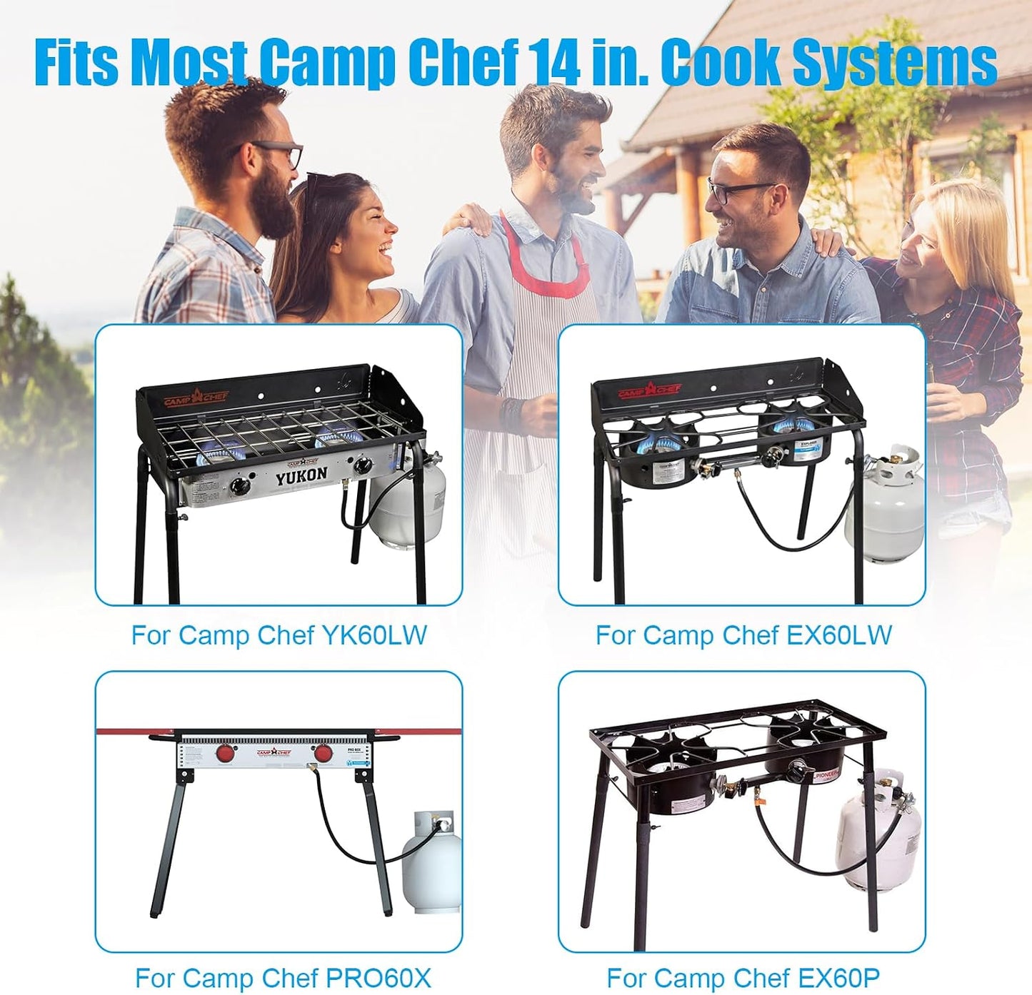 Caja parrilla barbacoa 14x32pulg comp Camp Chef BB60X