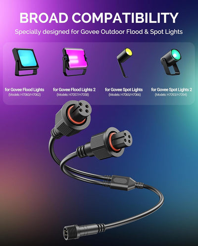 Y-Splitter para luces Govee impermeable 4 pines conector H7057