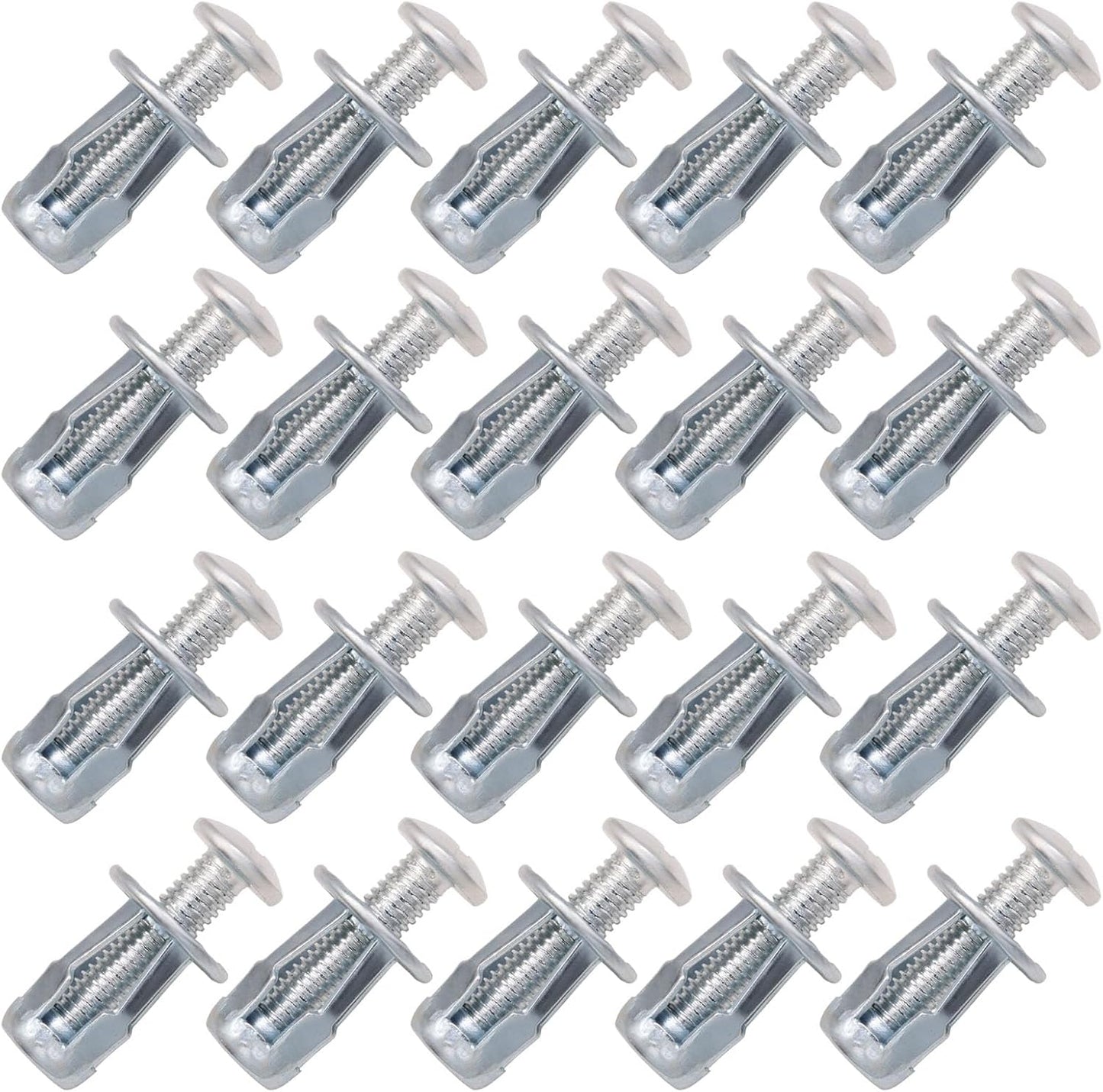 Anclajes M6 autoperforantes acero carbono 20 pzas