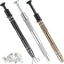 Pinza para joyas acero inox 4 garras set negro marrón plata
