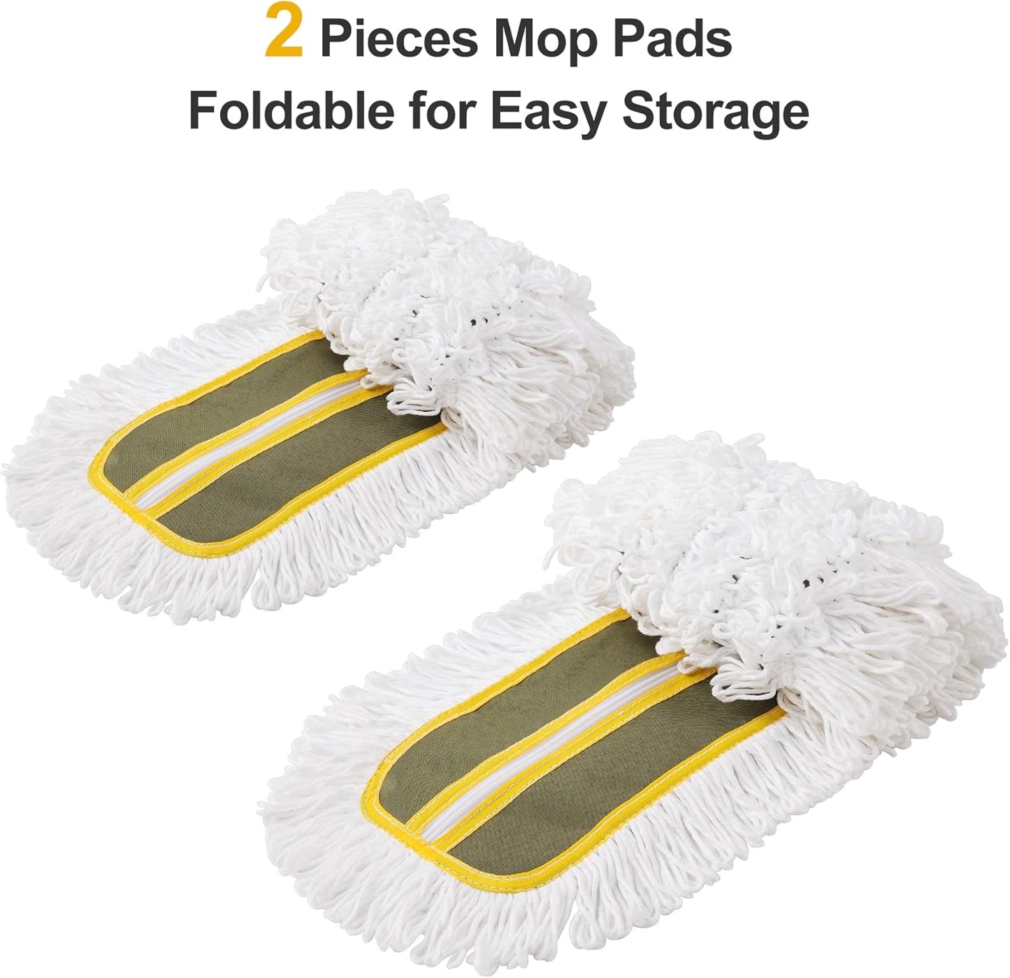 Almohadillas microfibra 36pulg 2pzas para fregona B08R3F1ZZM verde