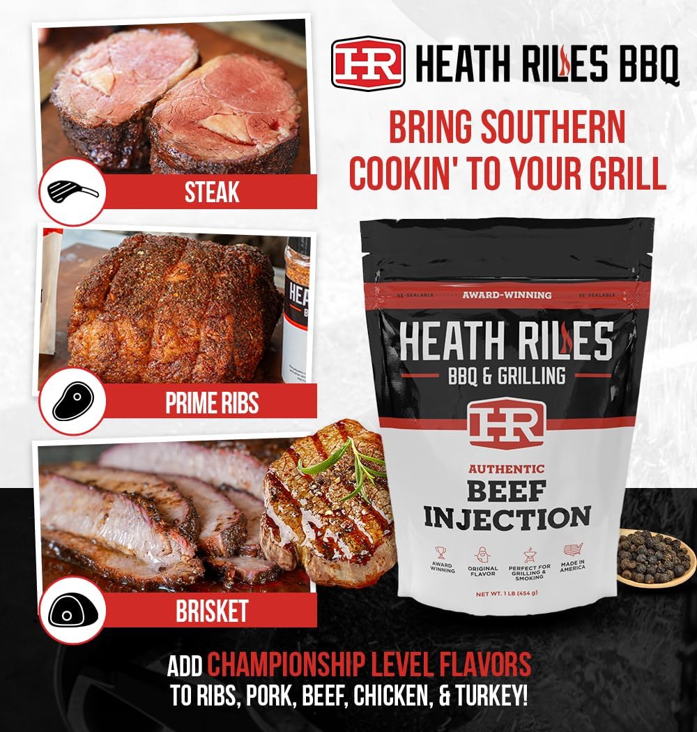 Inyector carne vacuno Heath Riles fabricado EE.UU.