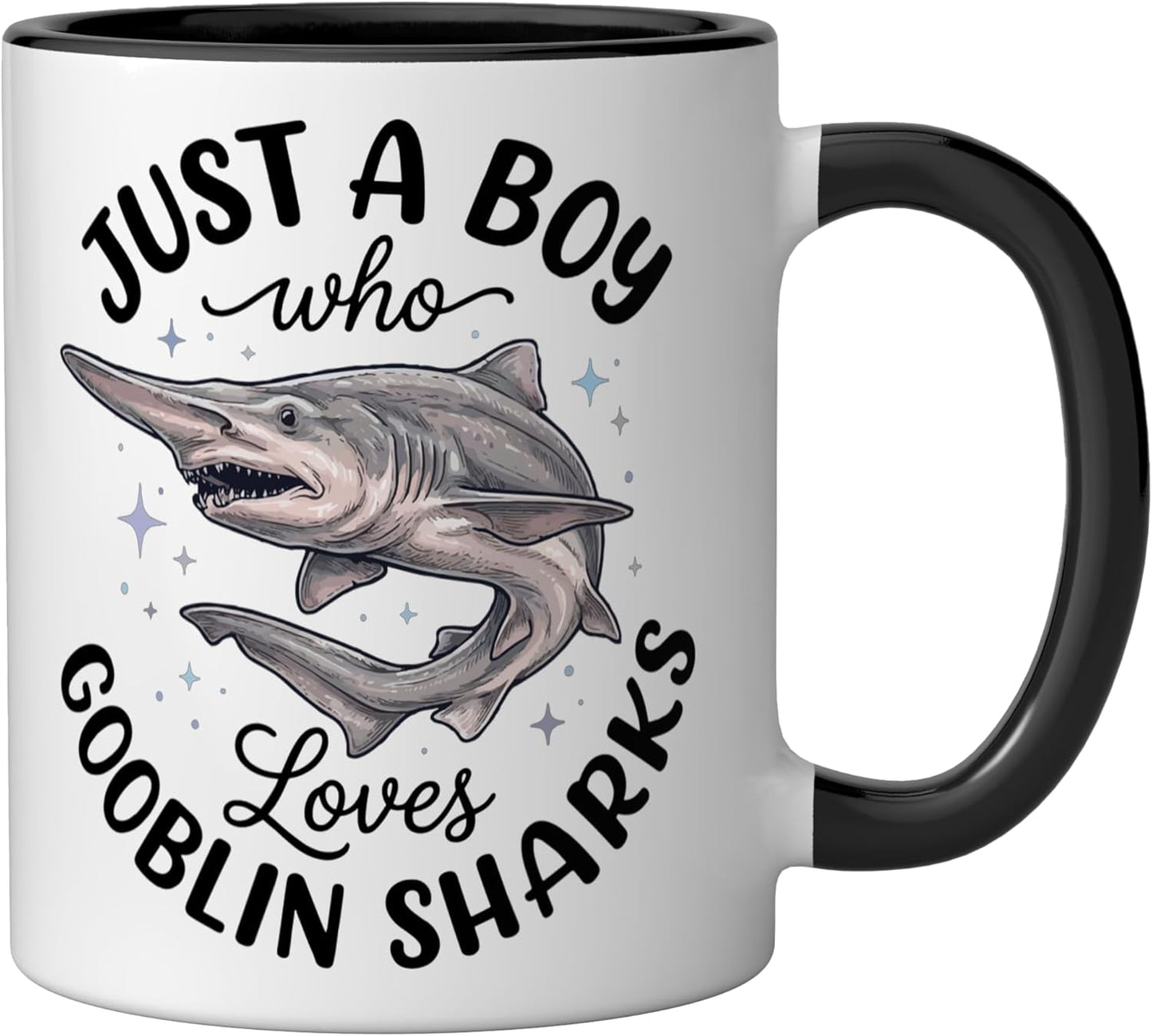 Taza Cerámica Goblinshark Negro/Blanco