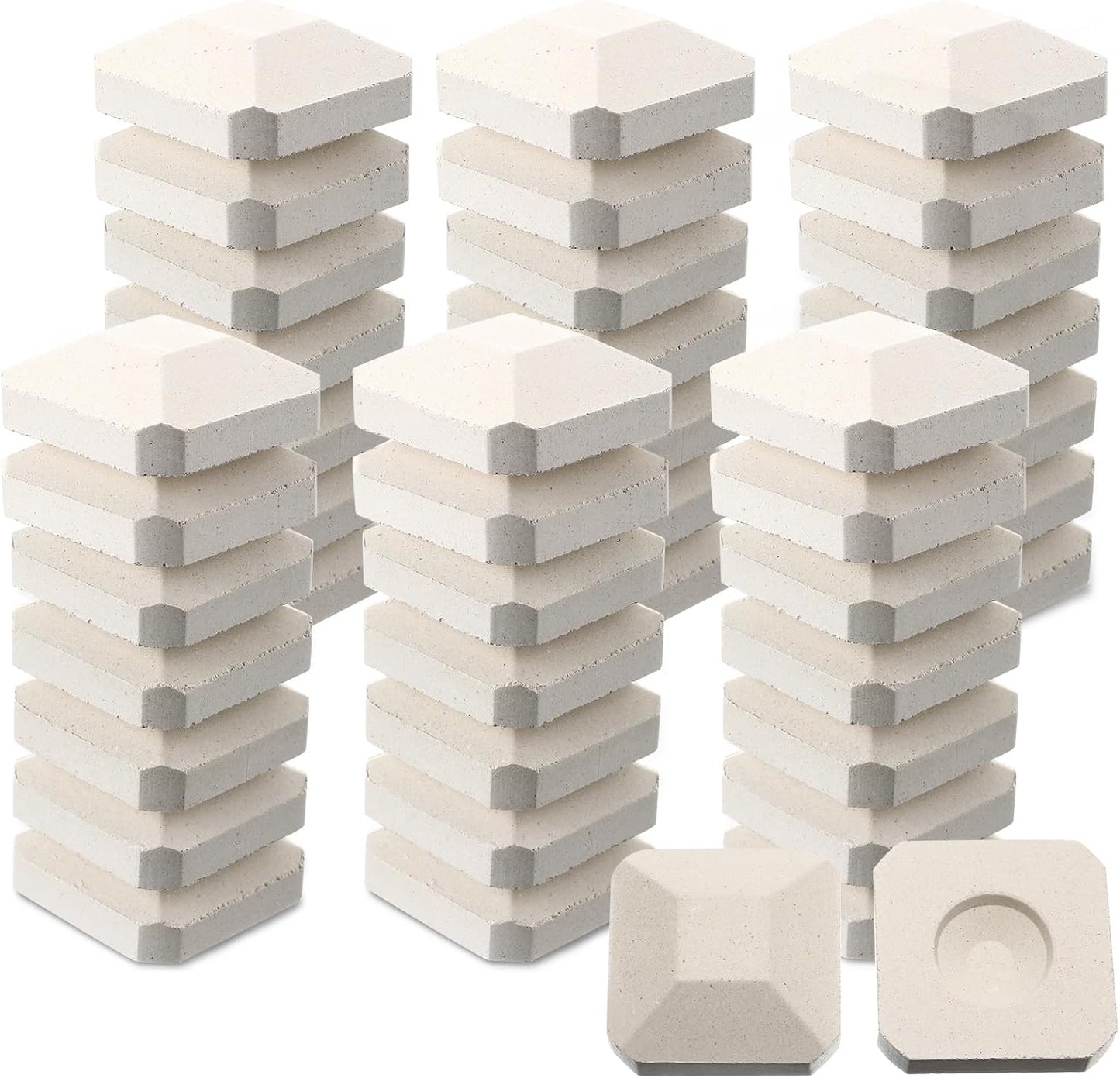50 Briquetas Cerámica Parrilla Gas 2x2pulg Reutilizables