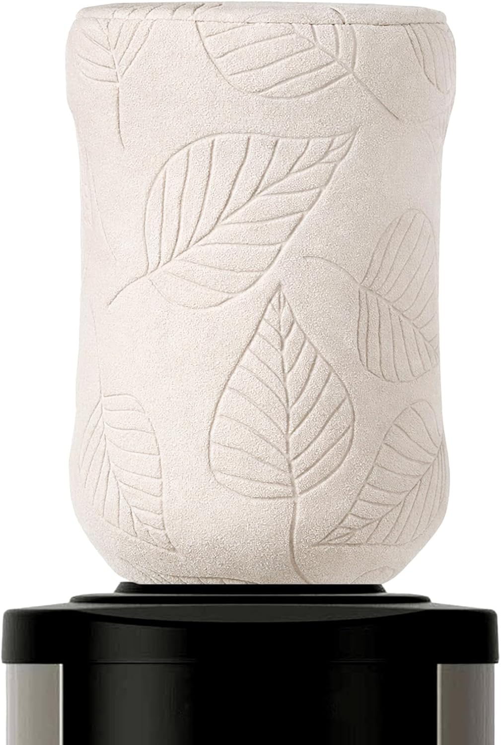 Funda protectora jarra 5gal poliéster beige decoración hojas