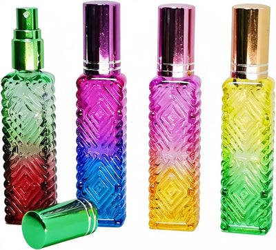 Botella vidrio 0.5oz 4uds vacío reutilizable viaje