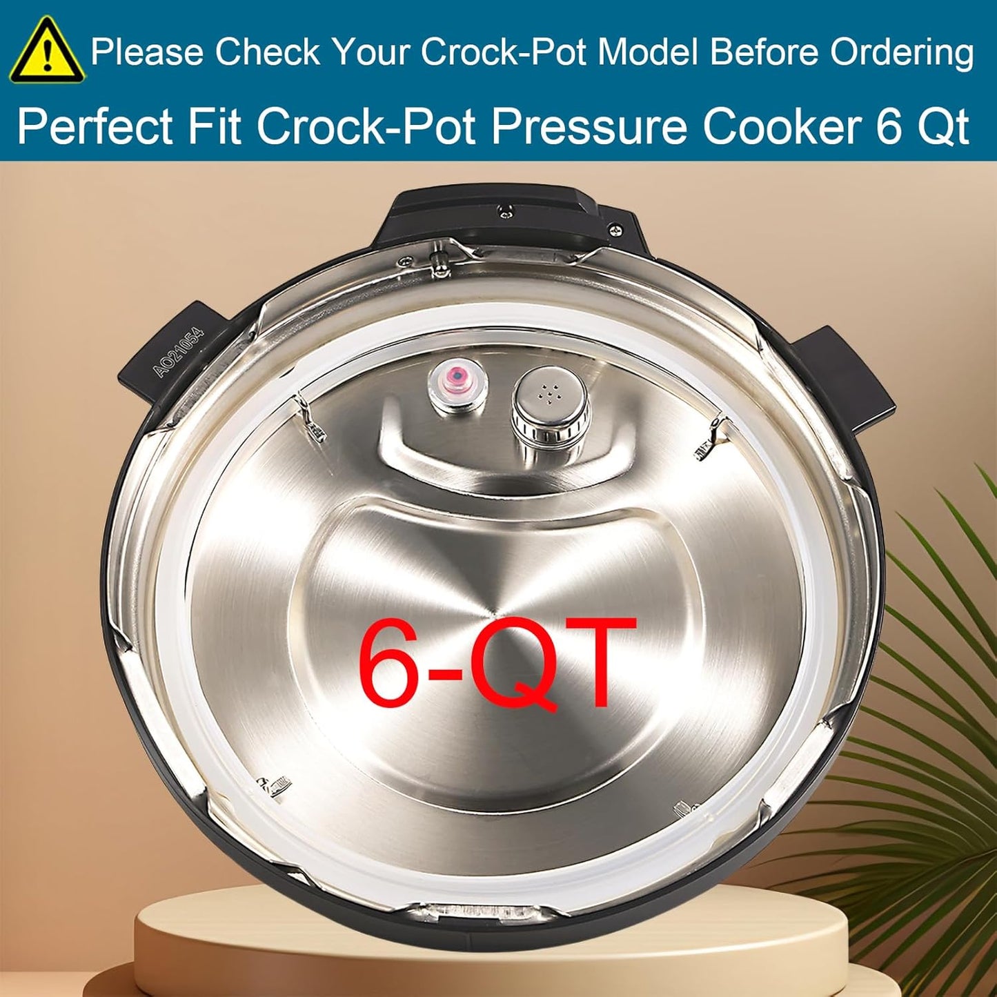 Paquete de 2 anillos de sellado para olla Crock Pot de 6 cuartos