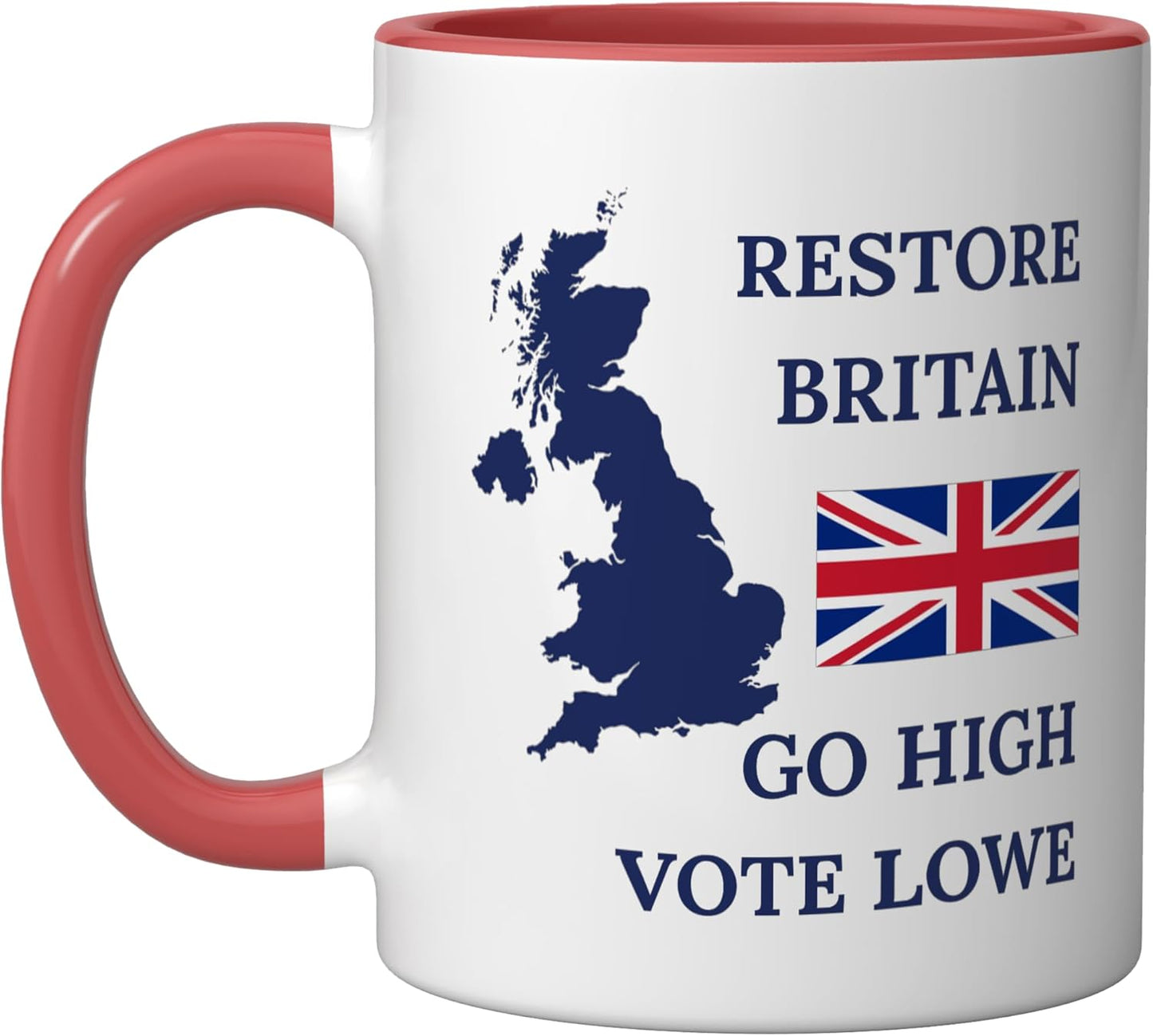 Taza cerámica British Pride Restaurar Reino Unido Rojo/Blanco