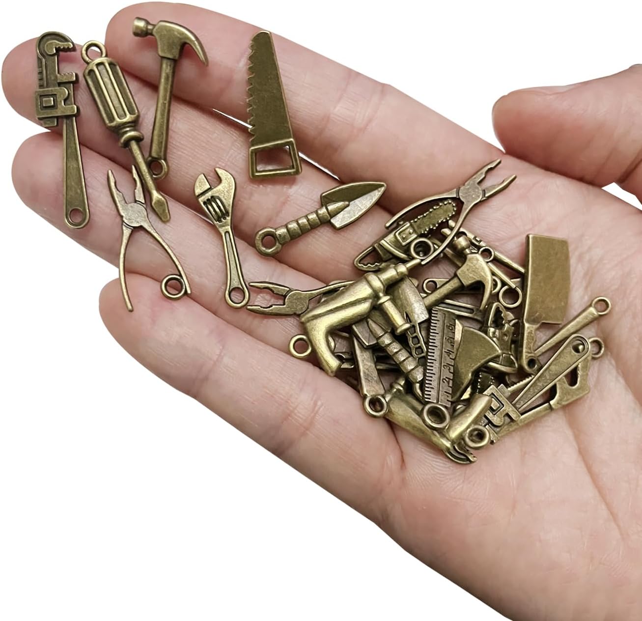 100 Pzas Herramientas Bricolaje Bronce