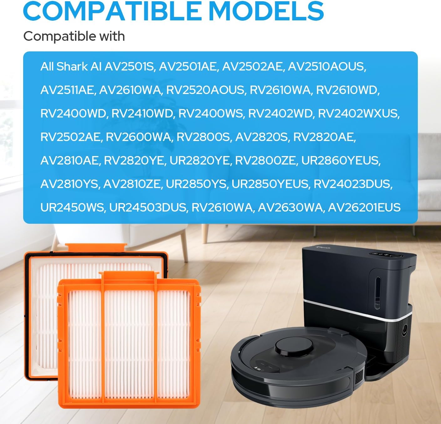 Filtros repuesto compatibles Shark AI paquete 4