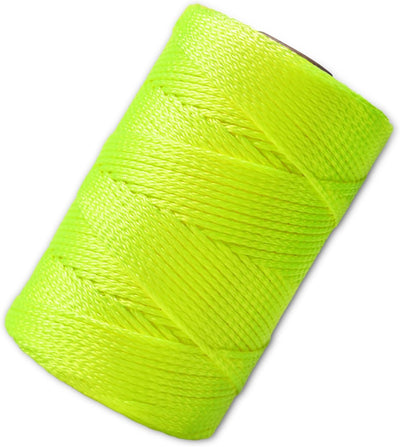 Cuerda nailon trenzado 550pies 18 cuerdas jardinería amarillo