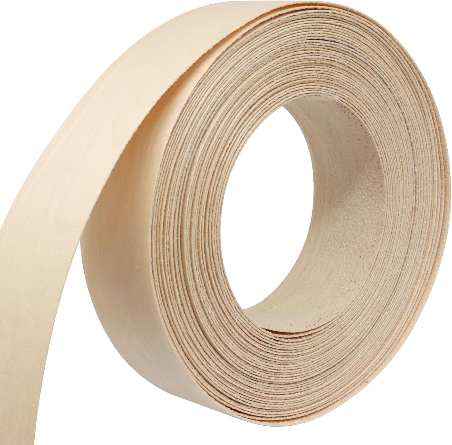 Bandas borde abedul 1-1/2pulg x50pies termoadhesivas para muebles