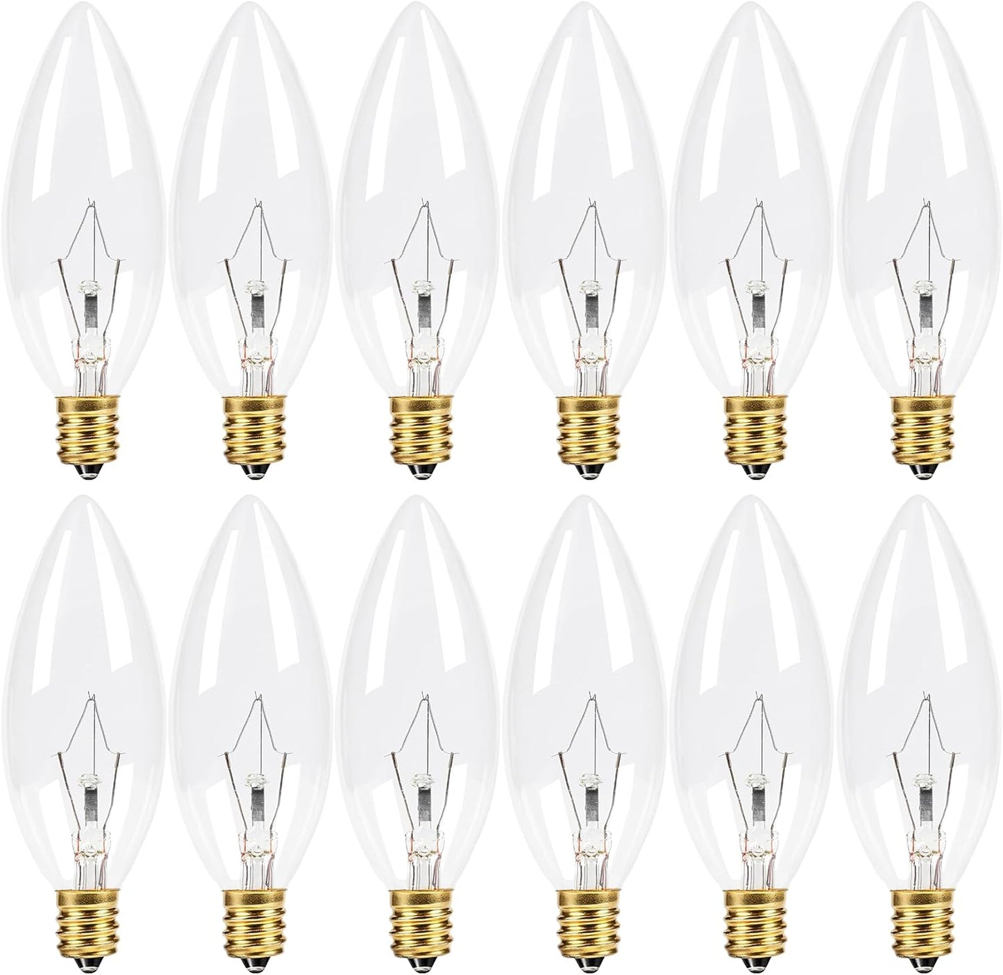 Pack 12 Bombillas E12 Regulables 60W Blanco Cálido