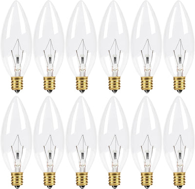 Pack 12 Bombillas E12 Regulables 60W Blanco Cálido