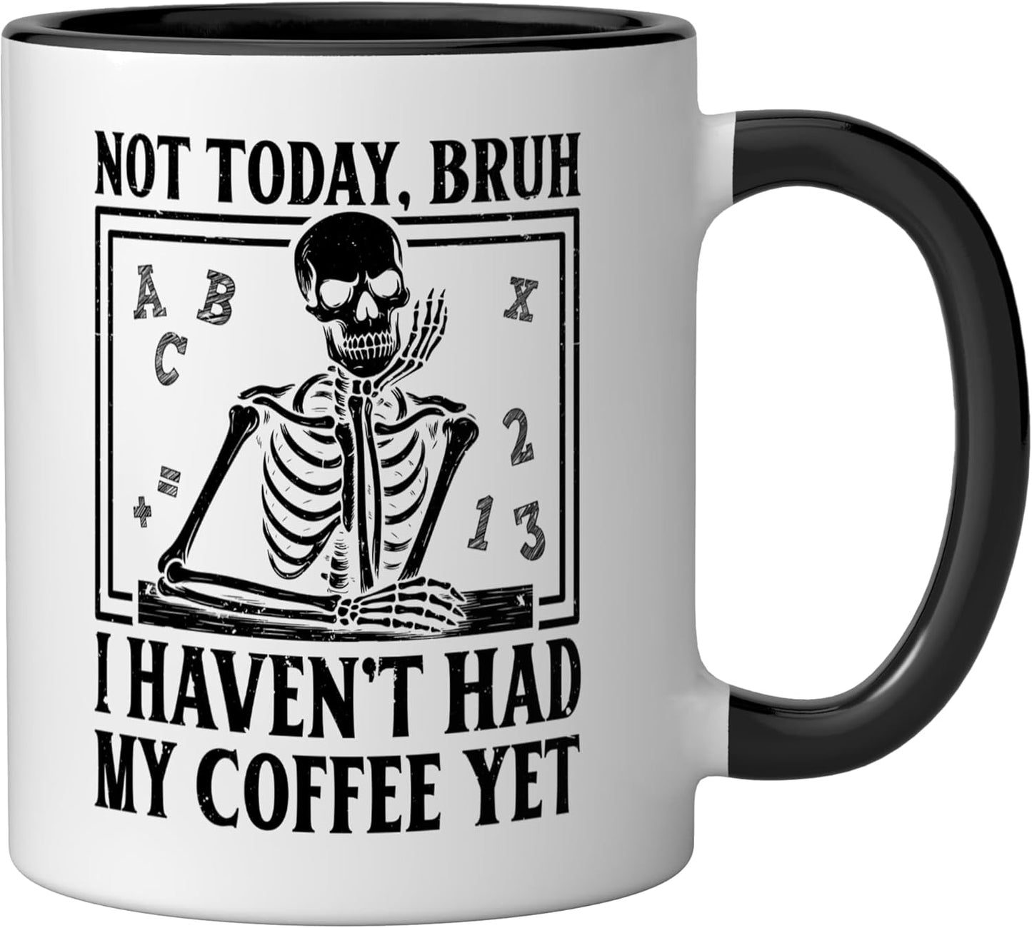 Taza Cerámica Profesor Esqueleto Negro/Blanco
