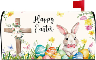 Fundas magnéticas buzón Pascua diseño huevo conejo 18x21pulg