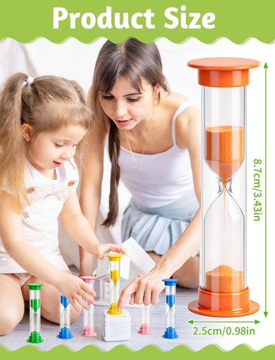 15 Pzas Temporizador Arena 5 Min Plástico Colorido Escuela Oficina
