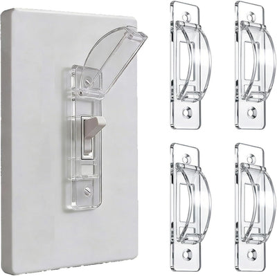 Protector interruptor pared pack 4 cubiertas seguridad niños