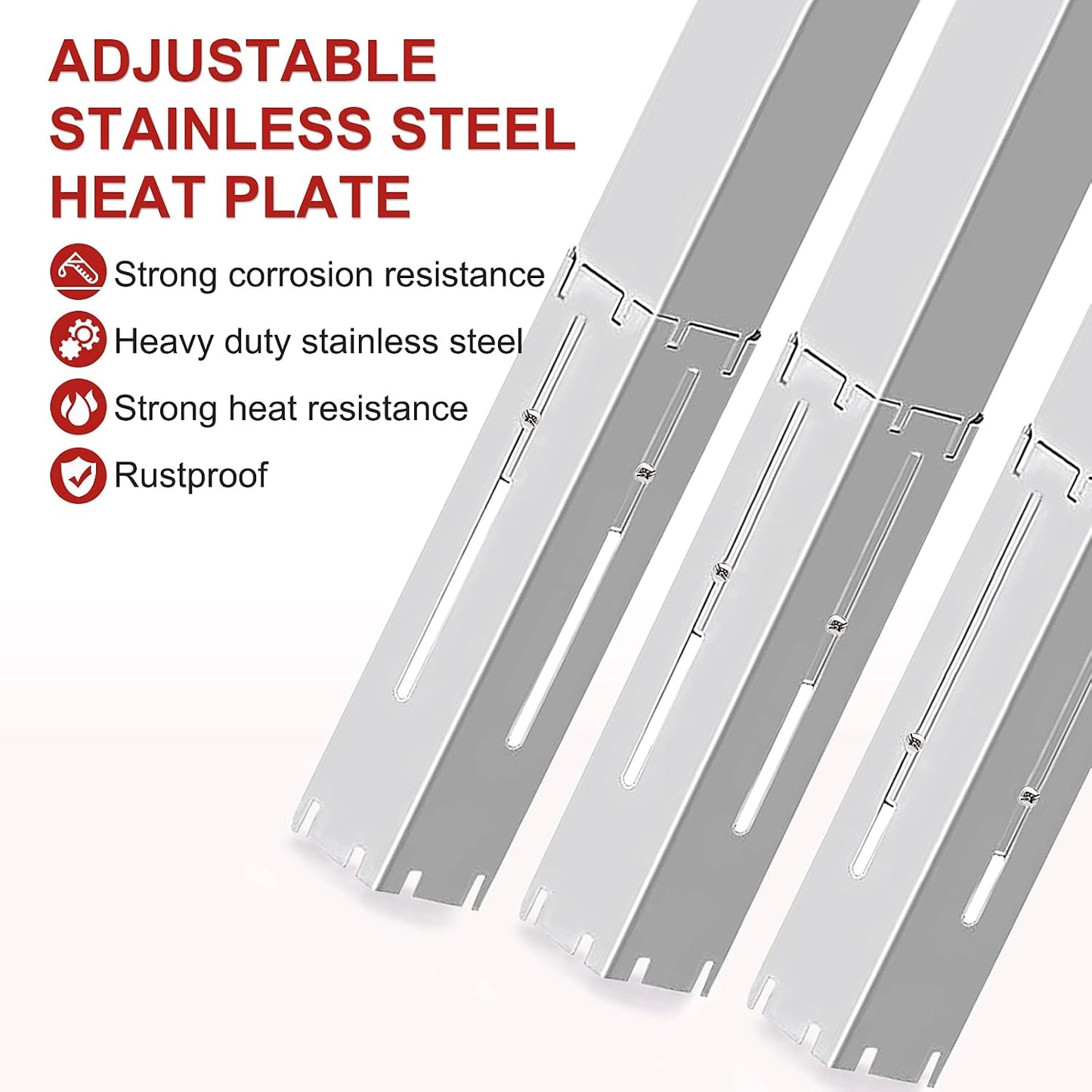 Placas calor universal parrilla gas deflectores repuesto