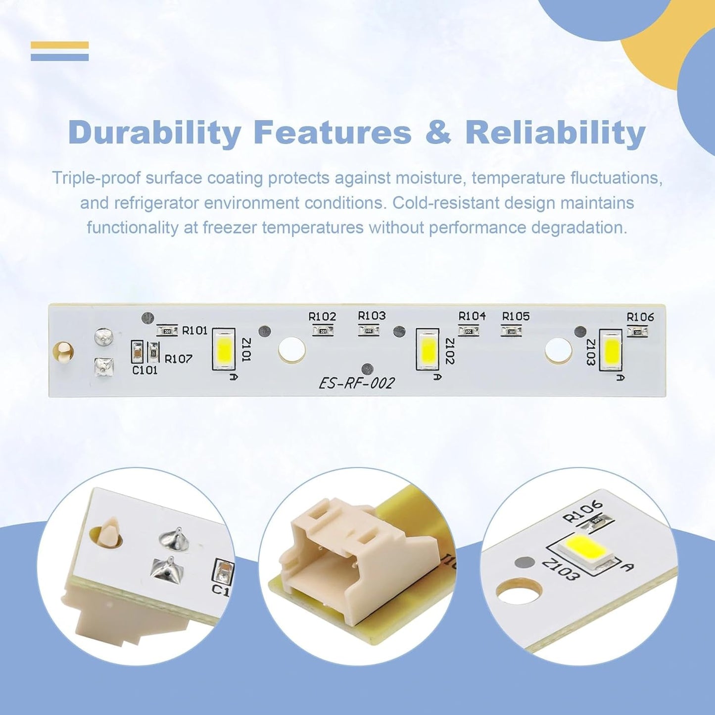 Tablero LED repuesto para refrigerador GE paquete 3