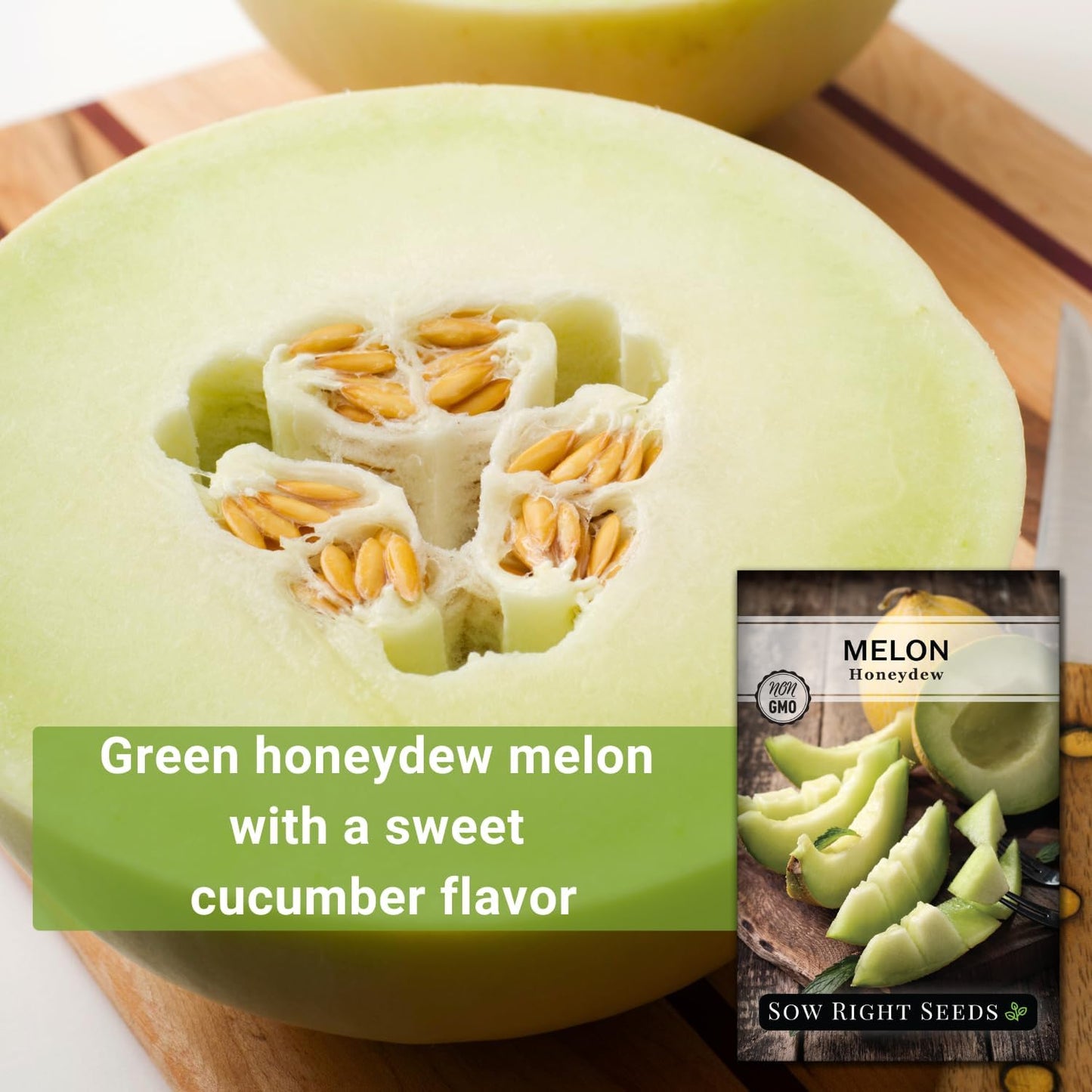 Semillas melón verde para plantar huerto casero