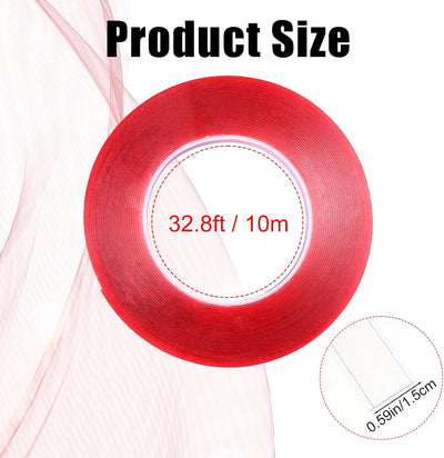 Cinta deslizante anillo cortina 32.8pies 0.591pulg