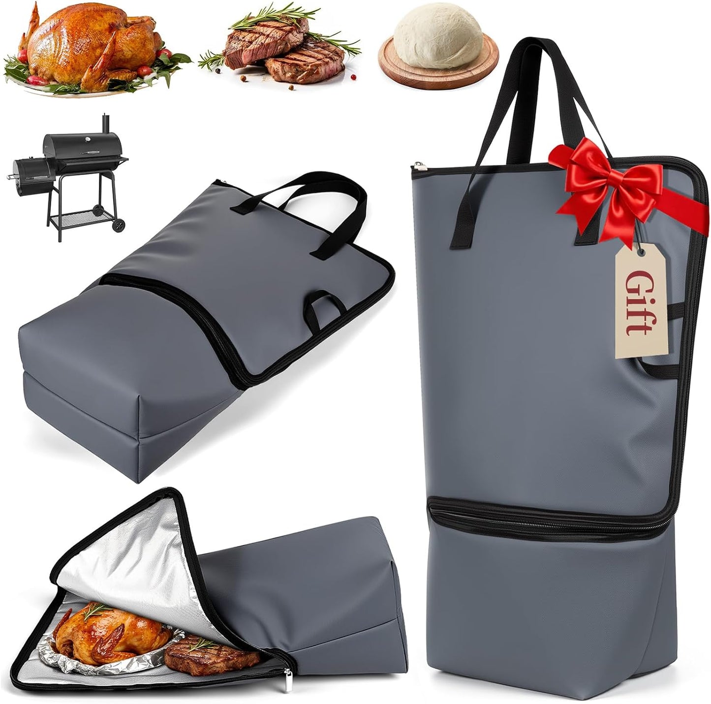 Manta barbacoa aislada 21pulg para carne grande