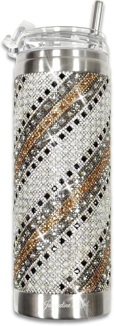 Vaso de acero inoxidable Jacqueline Kent con perlas múltiples