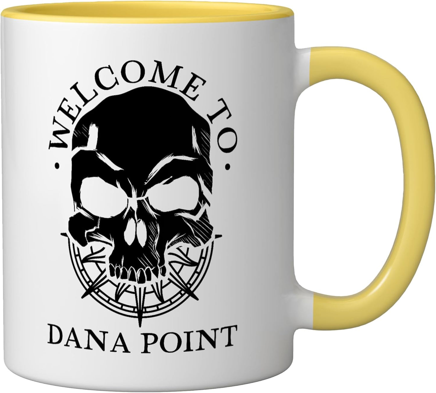 Taza cerámica Dana Point amarillo/blanco