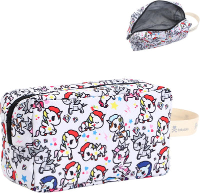 Bolsa maquillaje viaje gran capacidad con asa dibujos animados