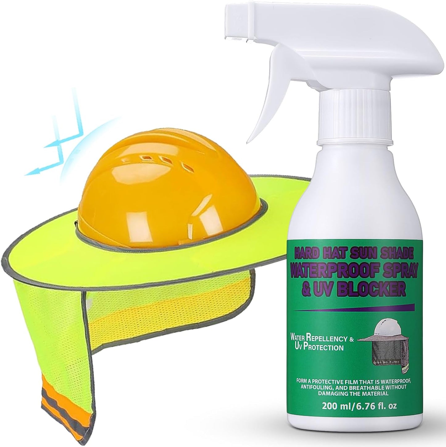 Spray UV para sombrero tela impermeable trabajo exterior