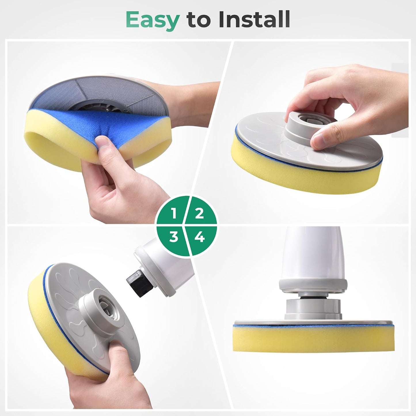 Limpiador espuma cepillo microfibra para vidrio piso