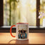 Taza cerámica western country texas rodeo Black Cowgirl africana orange/white