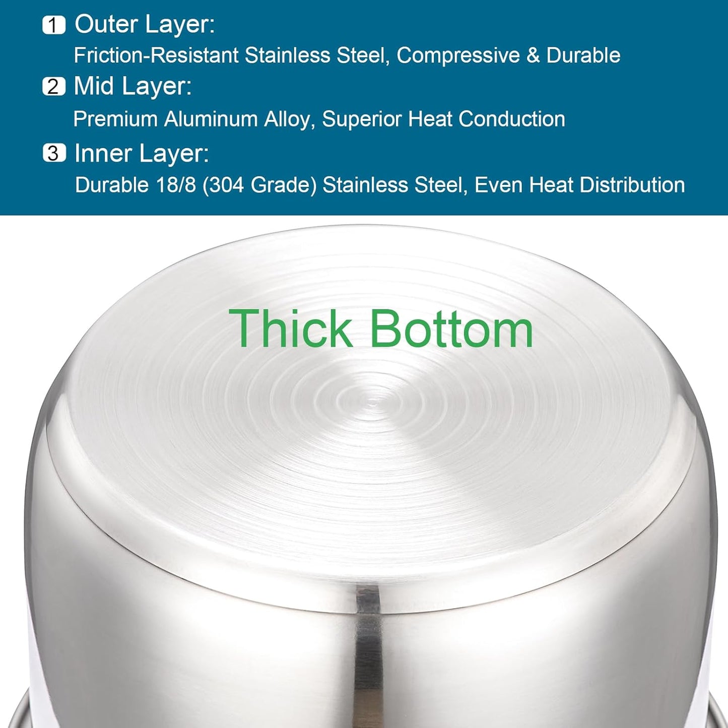 Olla interior acero inox 304 para Instantpot 8qt