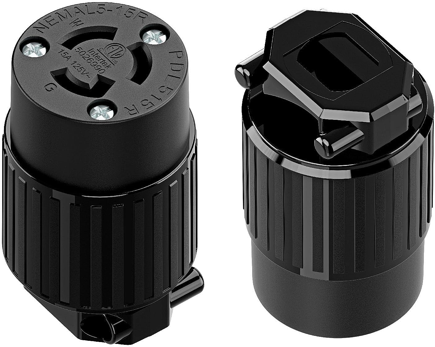Conector NEMA L5-15R 15A 125V bloqueo industrial