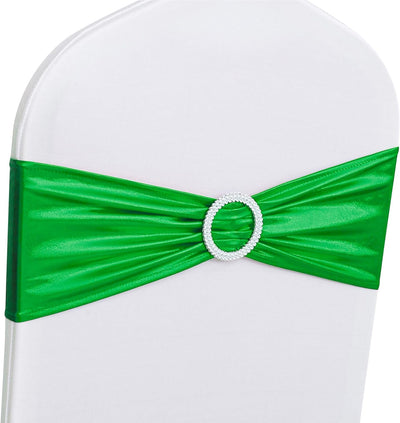 Lazos elásticos para silla con hebilla deslizante 10" verde