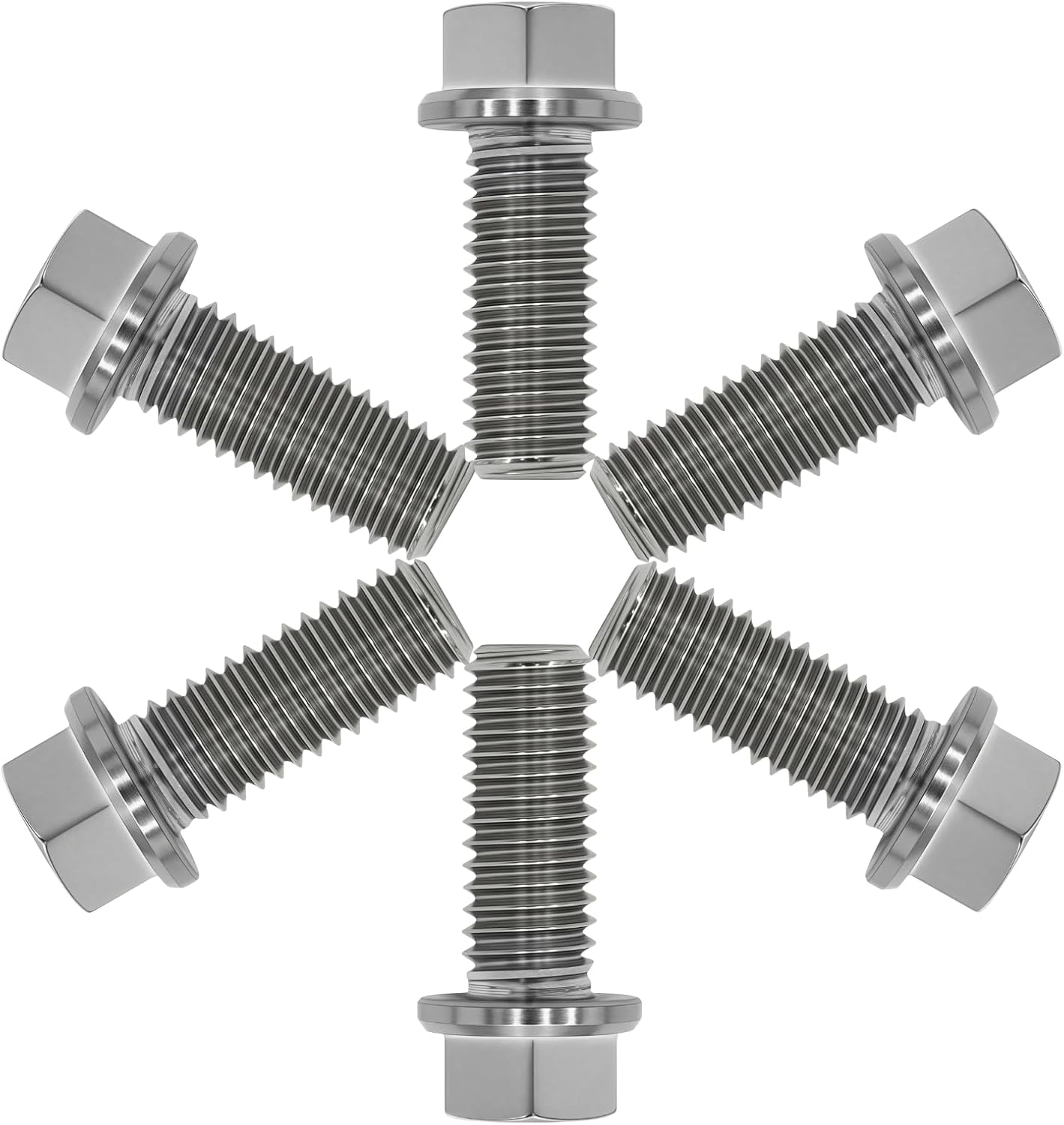 Tornillos brida titanio M8X20mm para autos y motos