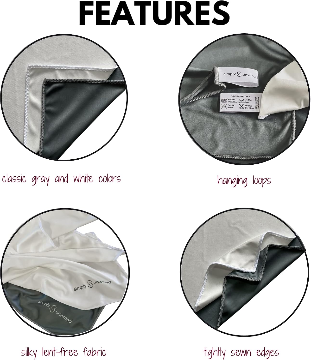 Paños microfibra para vino set 2