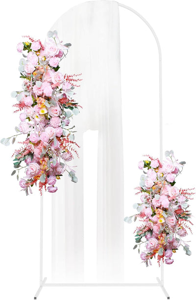 Marco arco metal blanco 6x2.6 pies para boda fiesta