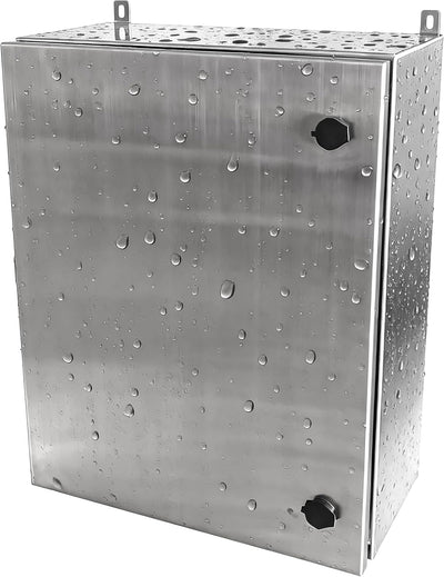 Caja acero inox IP65 para equipo electrónico 24x20x10pulg