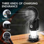 Pack 2 faroles solares con ventilador recargable plegable camping