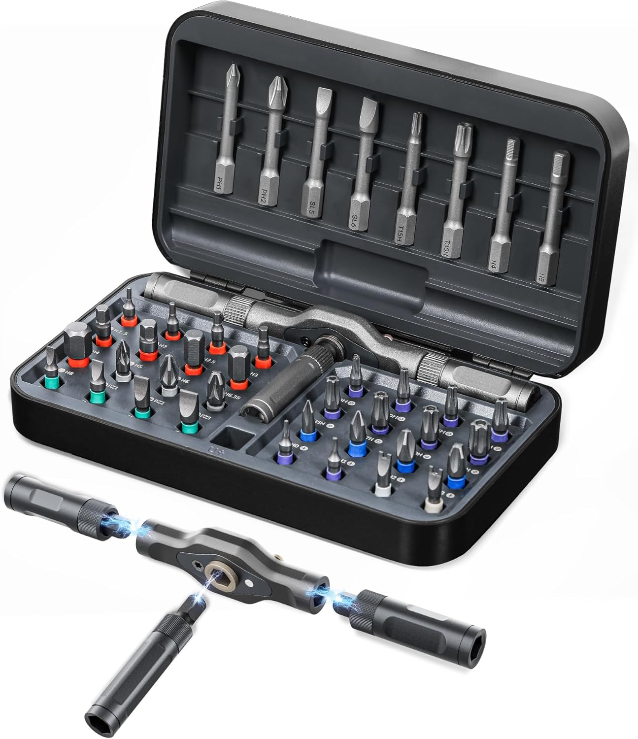 Set 42 destornilladores acero inox