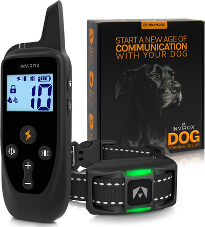 Collar entrenamiento perros 123 niveles 1100yd sistema recargable