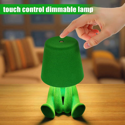 Lámpara mesa control táctil luz nocturna recargable USB 3 vías