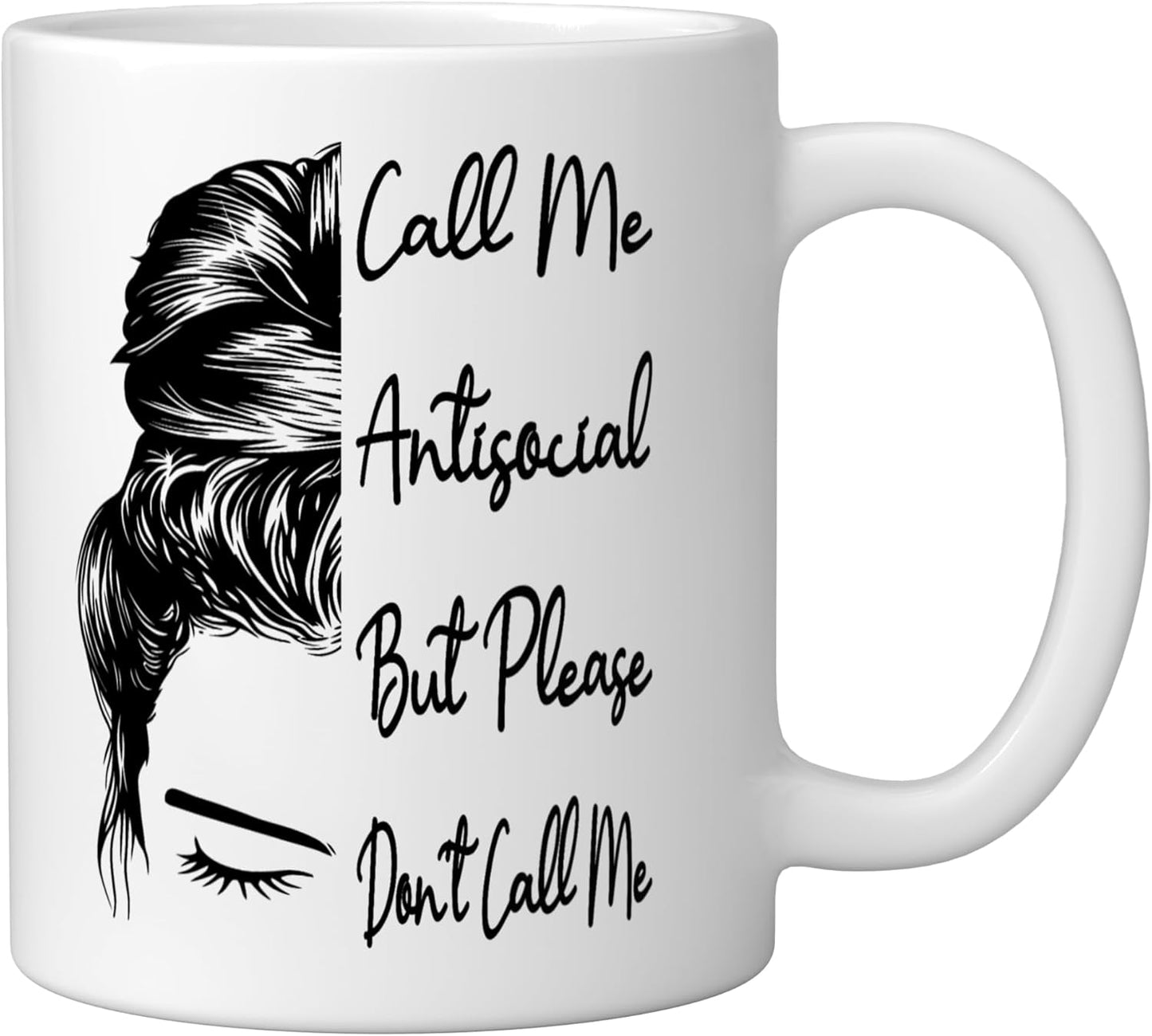 Taza Cerámica Blanca para Introvert