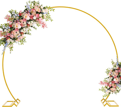 Arco Boda Dorado 7.2ft Marco Circular Metal para Globos Florales