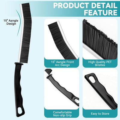Set 8 Cepillos Grietas Cerdas Duras para Cocina Baño