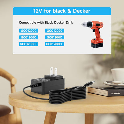 Cargador taladro 12V comp Black & Decker GCO1200